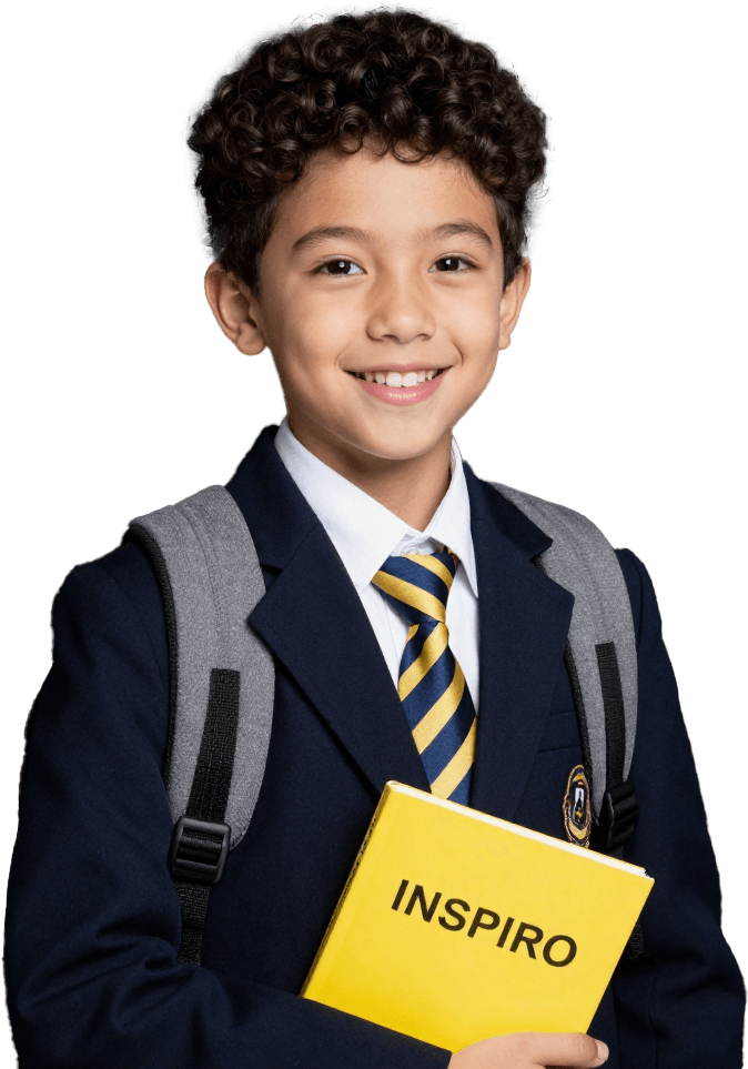Student with Inspiro Book